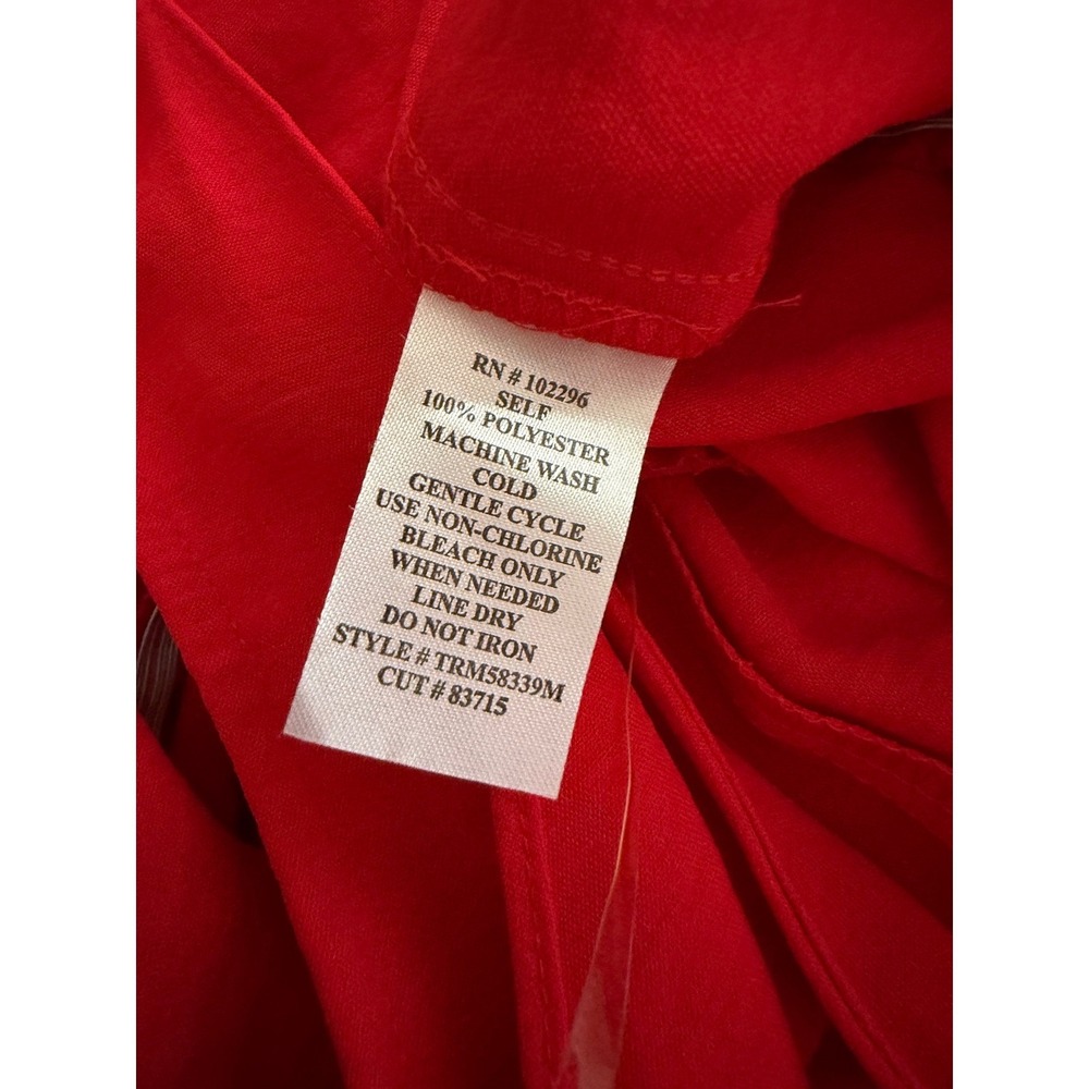 Connected Apparel Jumpsuit Womens Size 16 Red Sleeveless One-Piece Holiday Party - Picture 13 of 13